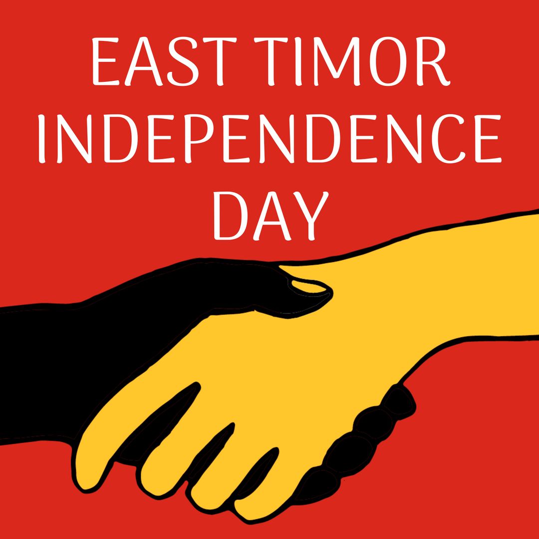 East Timor Independence Day Handshake Symbolizing Unity