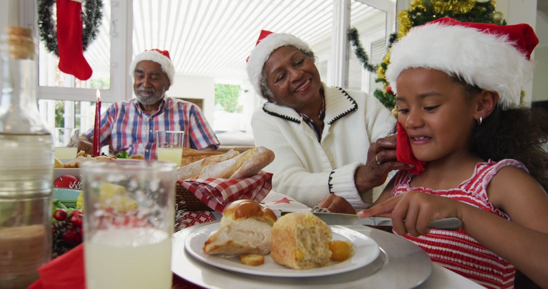 Multigenerational Family Celebrating Christmas Together - Free Images, Stock Photos and Pictures on Pikwizard.com