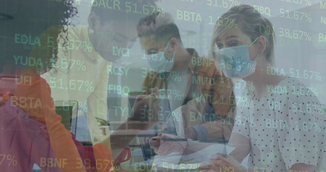 Business Collaboration with Digital Finance Overlay and Masks