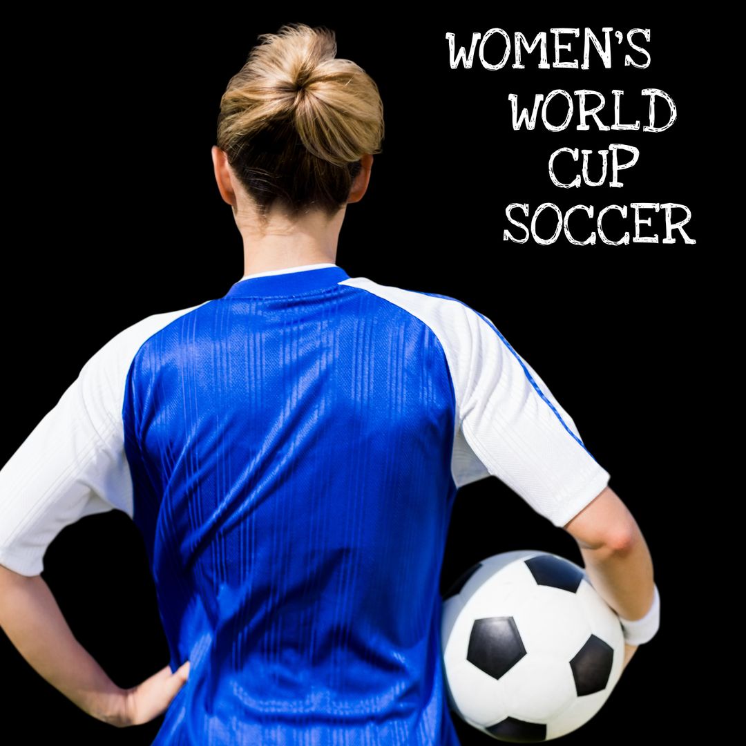 Female Soccer Player Holding Ball Ready for Competition