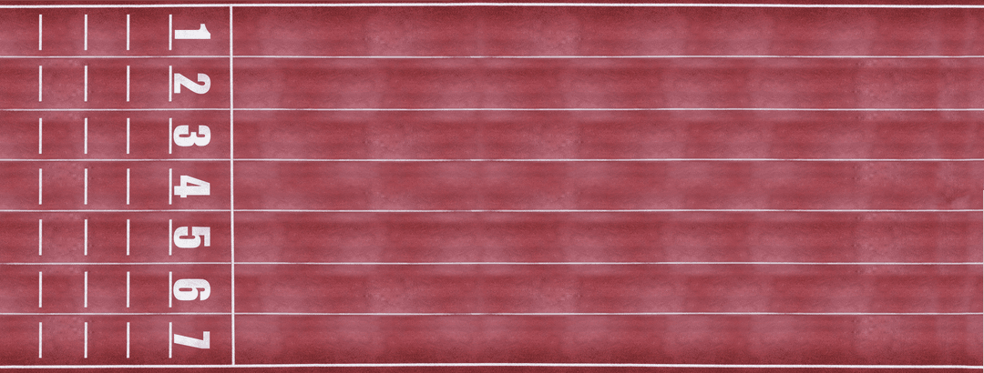 Transparent Athletics Stadium Track Top View, Competition Concept