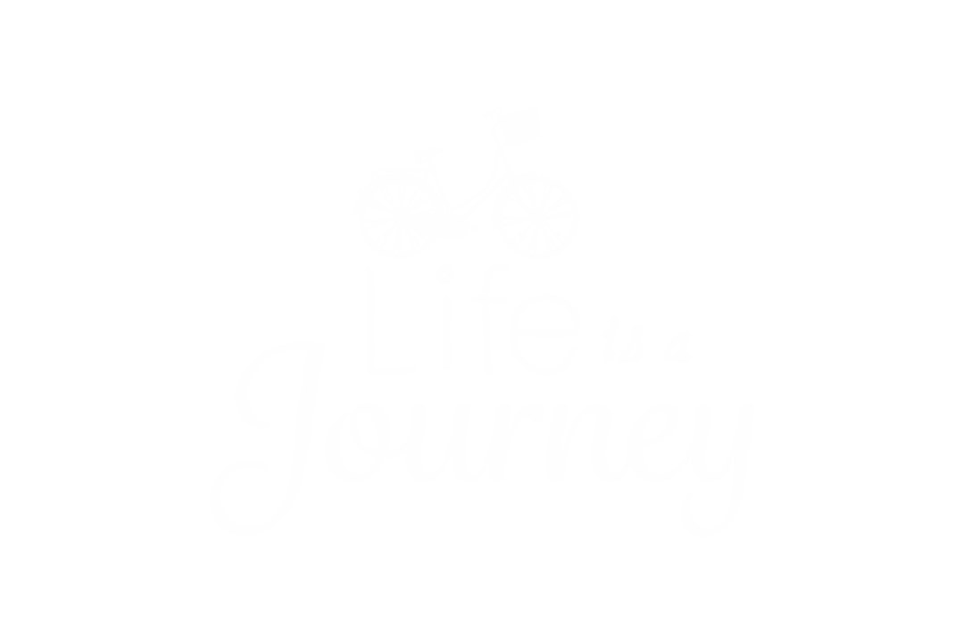 White Graphic Life Journey Quote on Transparent Background
