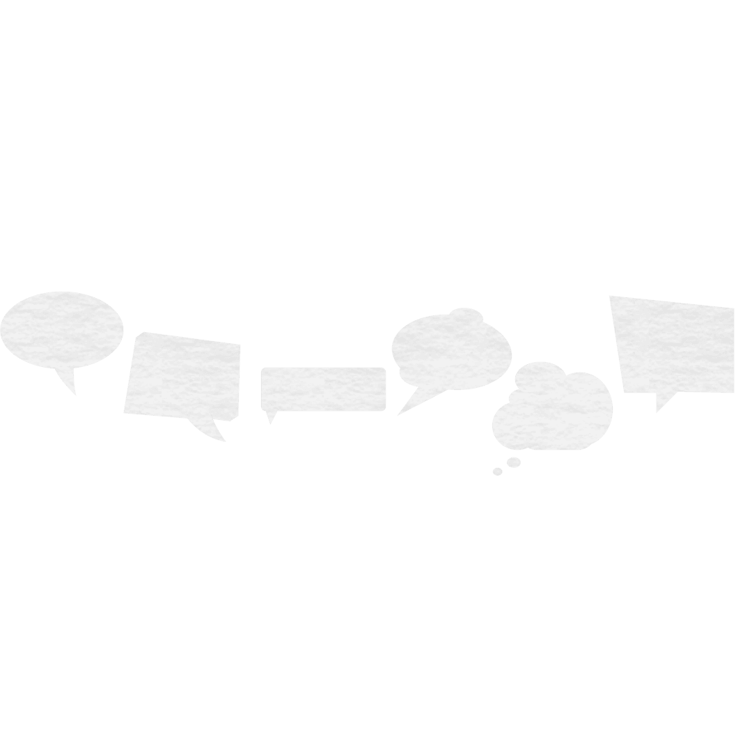 Transparent Text Bubbles PNG for Communication Design