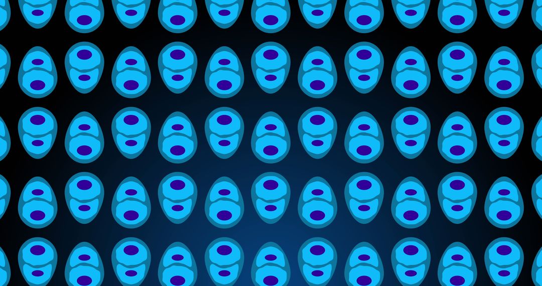 Abstract Blue Cell Symmetry Background for Scientific Concepts