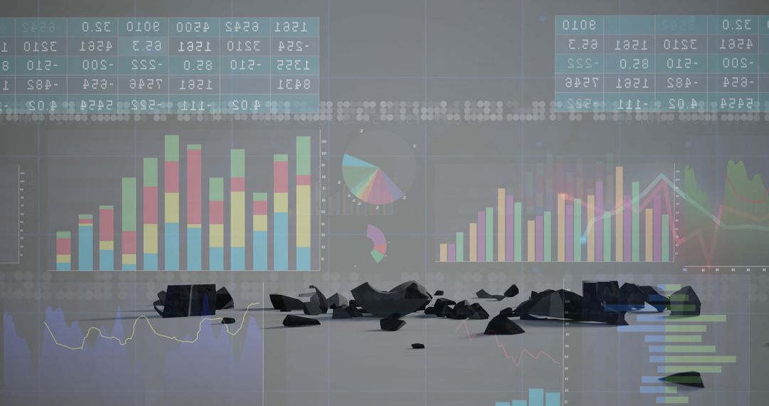 Futuristic Data Visualization with Broken Fragments