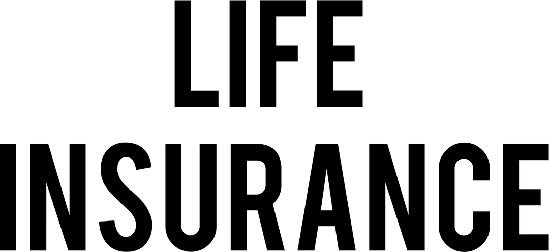 Digital Life Insurance Text on Transparent Background