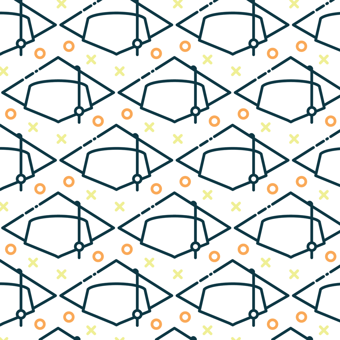 Transparent Graduate Cap Design On Transparent Background