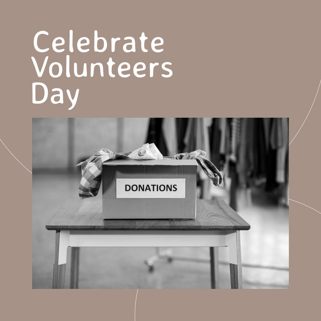 Volunteers Celebrating International Volunteer Day with Donation Boxes