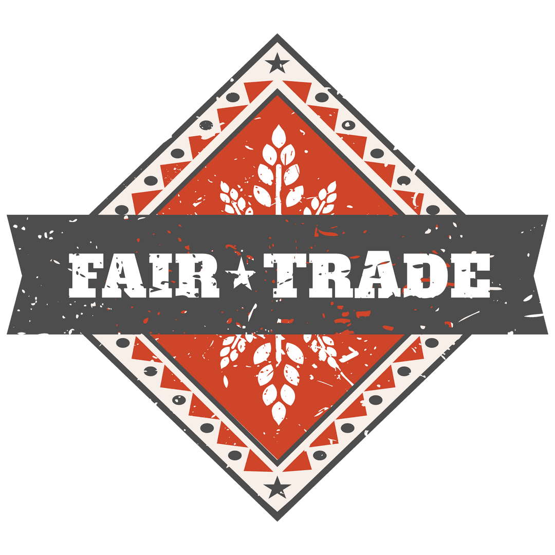 Fair Trade Badge on Transparent Background