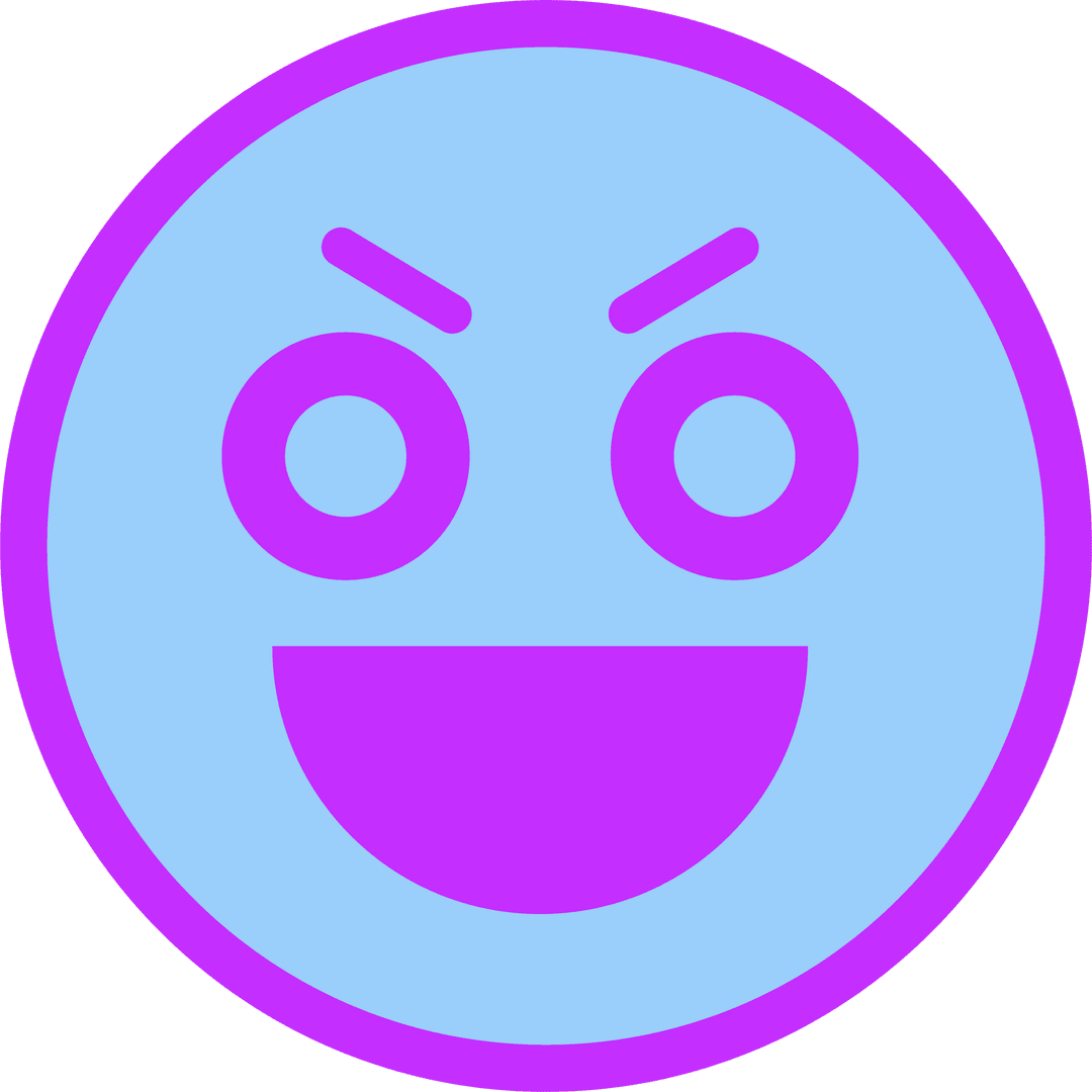 Cheerful Emoji with Playful Grin on Transparent Background