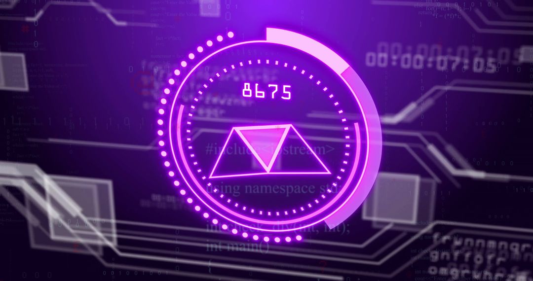 Futuristic Digital Data Visualizer with Virtual Interface - Free Images, Stock Photos and Pictures on Pikwizard.com