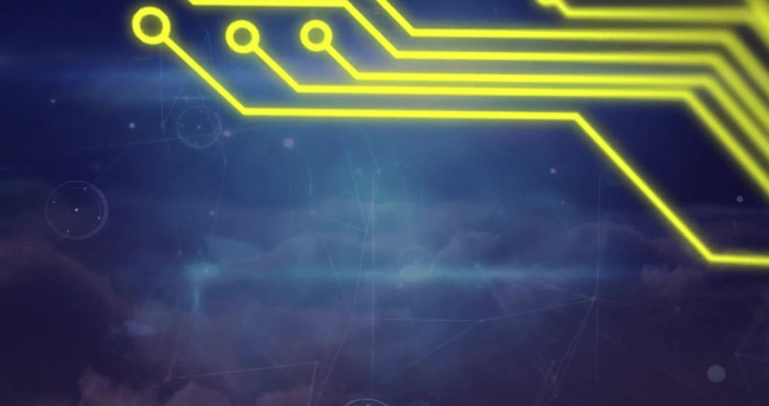 Digital Circuit Board with Flare Bursts and Dark Timing Sequences