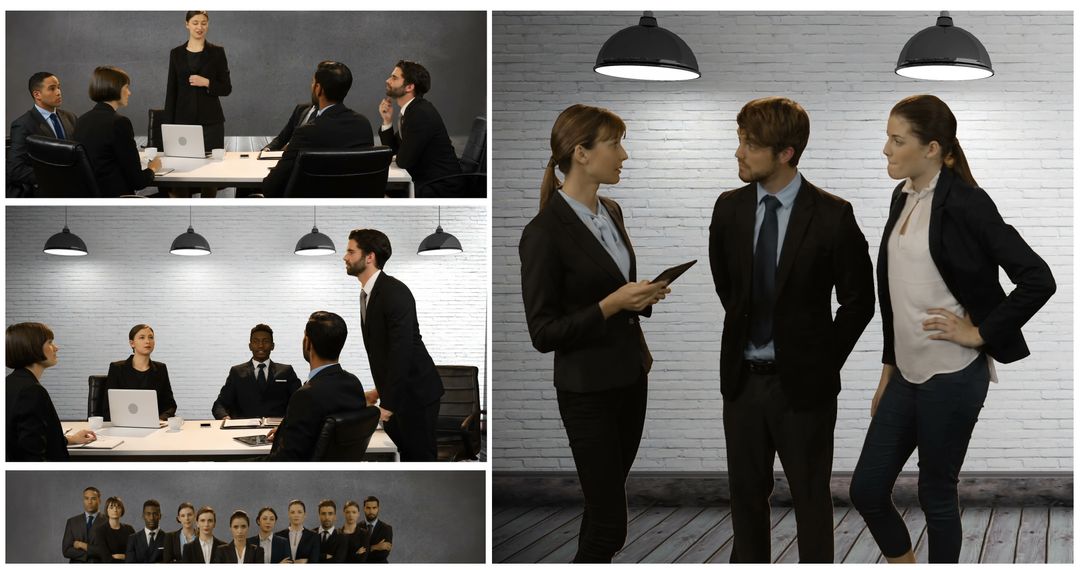 Diverse Team in Business Meeting and Group Collaboration