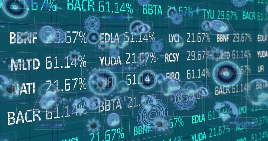 Abstract Global Data Processing and Analytics Visualization