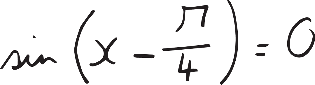 Transparent Handwritten Sine Equation Math Graphic