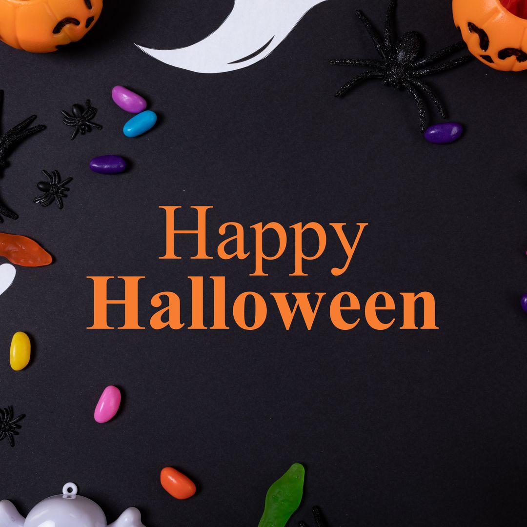 Halloween Celebration Background with Decorative Elements