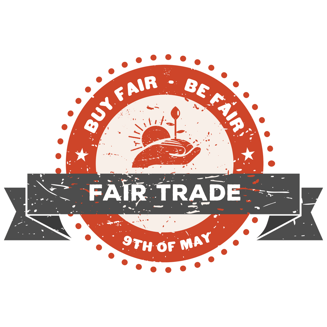Fair Trade Logo Transparent Background with Sustainable Message
