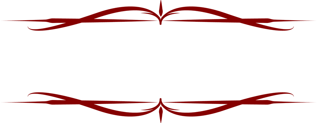 Elegant Claret Decorative Frame on Transparent Background