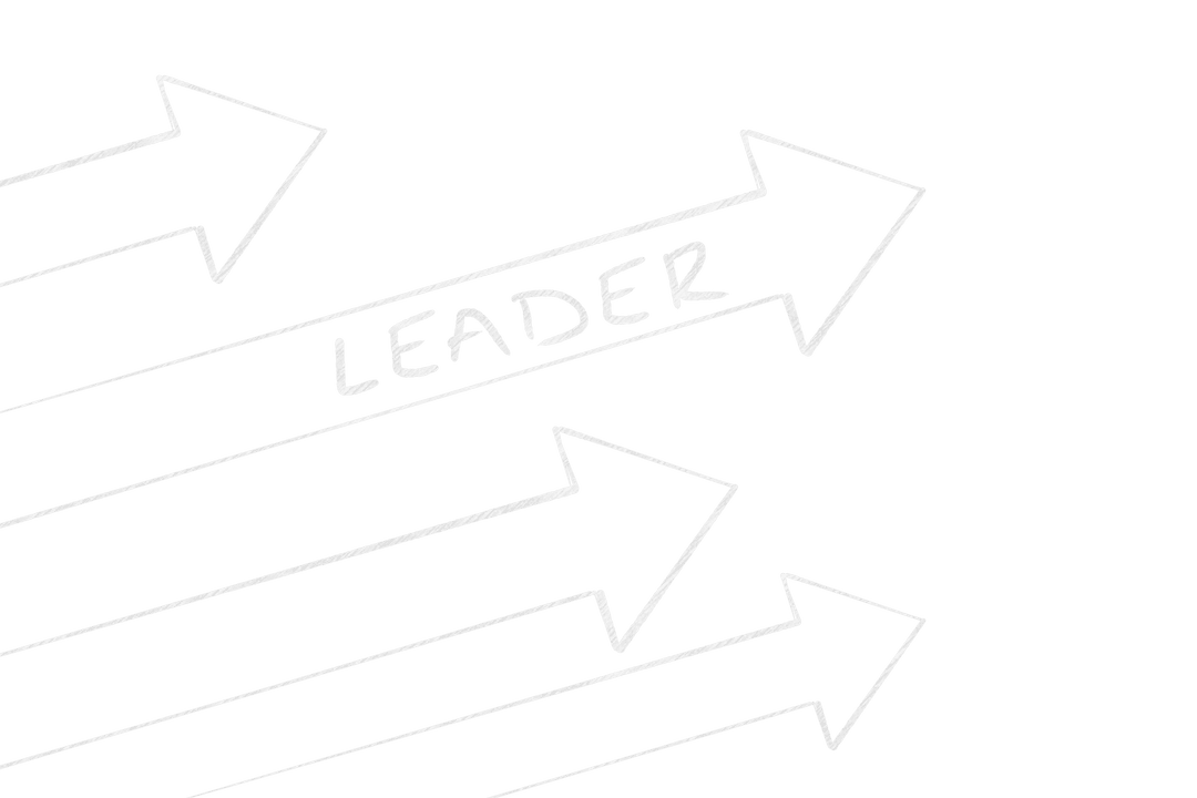 Leader Arrow Vector Illustration on Transparent Background