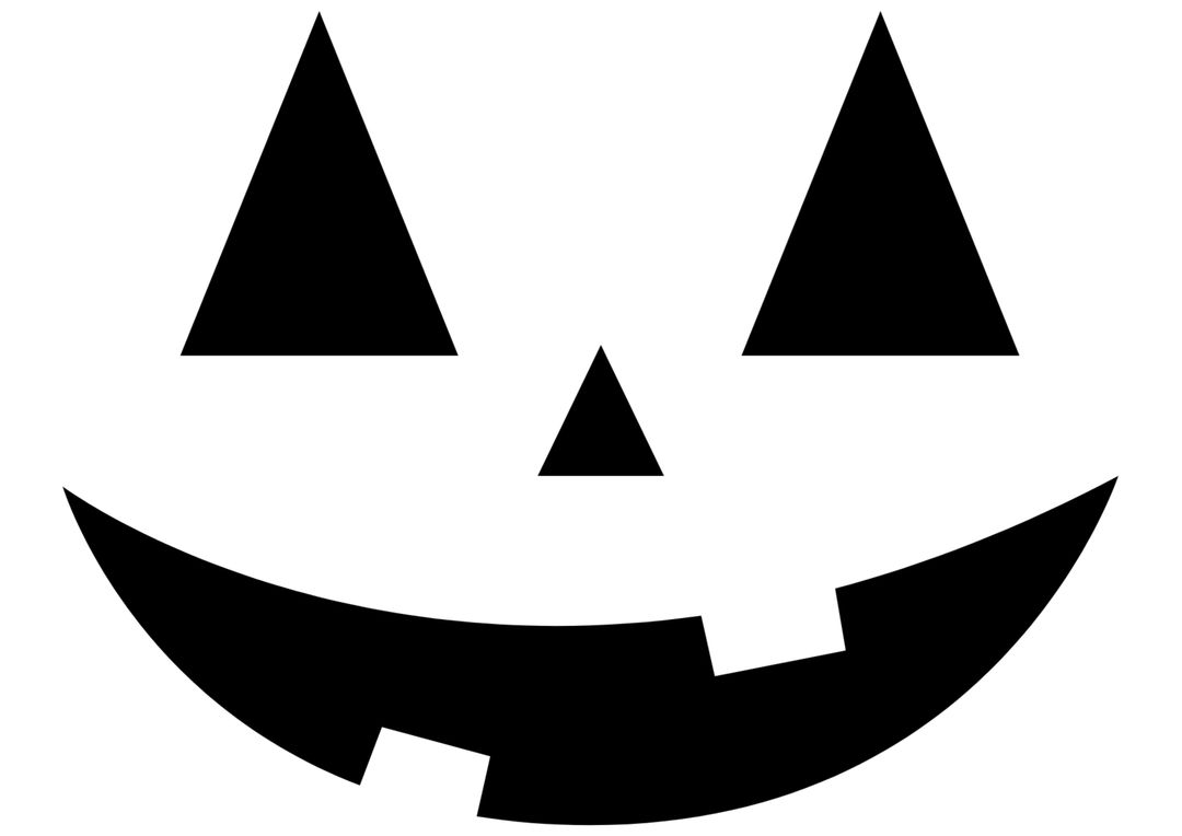 Bold Jack-O'-Lantern Face for Halloween Festivity