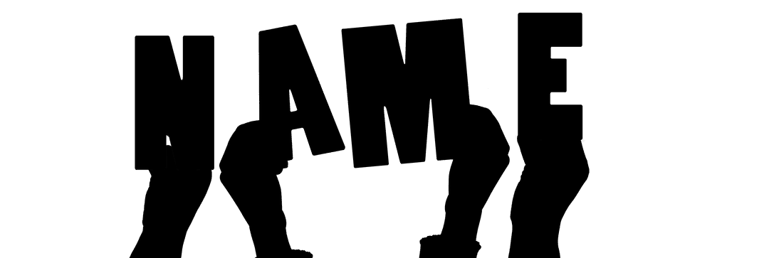 Transparent Handshake Concept with Name Text Illustration