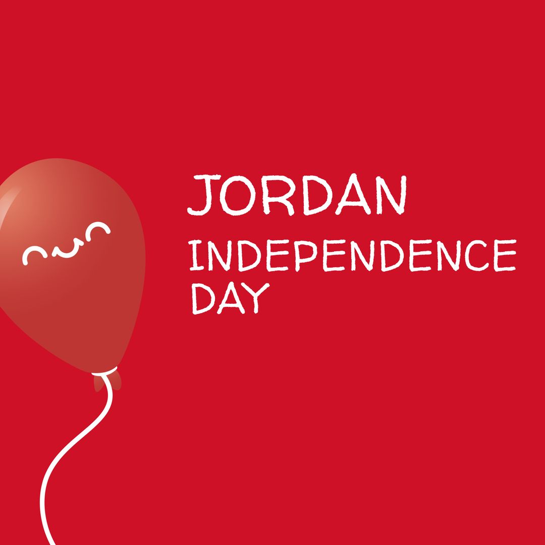 Jordan Independence Day Celebration with Smile Balloon