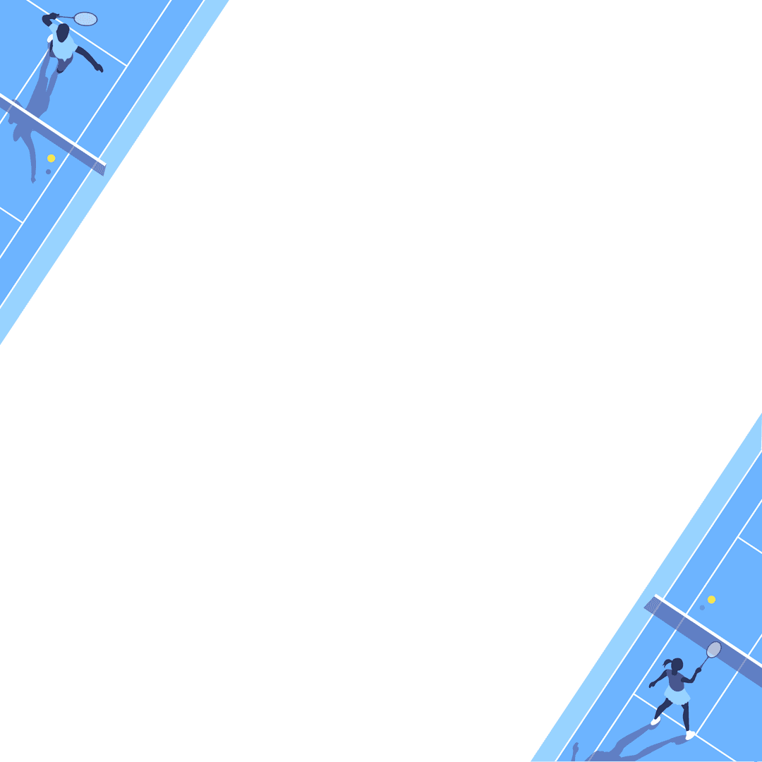 Tennis Competition Transparent Overhead View Design