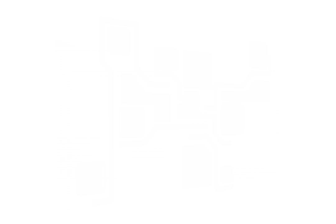 Futuristic Transparent Digital Interface Diagram