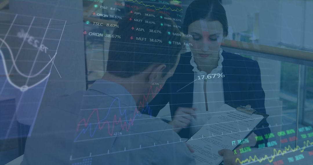 Executives Analyzing Financial Data and Business Trends