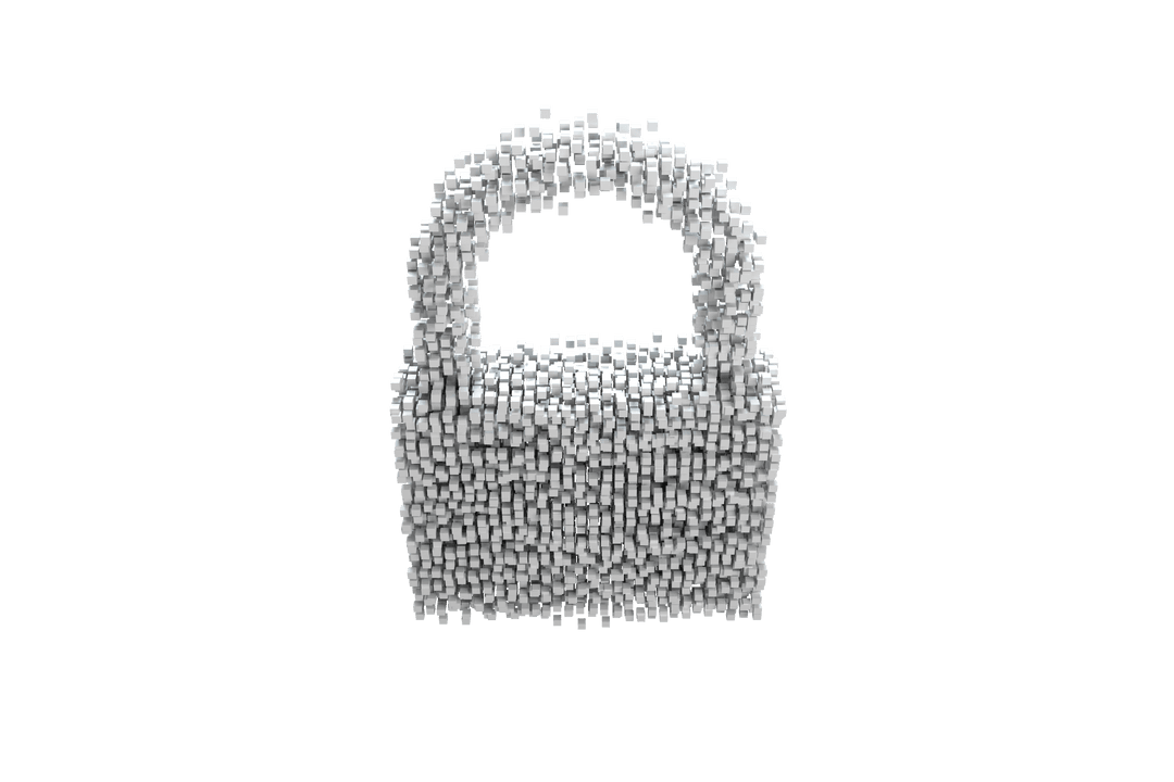 transparent cube lock symbolizing digital security - Download Free Stock Images Pikwizard.com