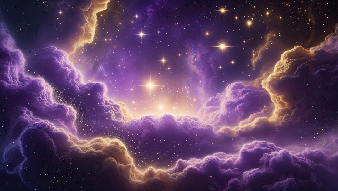 Ethereal Nebula with Vibrant Starry Skies