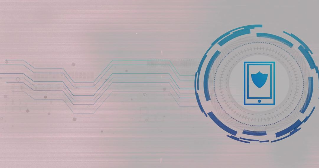 Digital Mobile Security Concept with Secure Tablet Icon