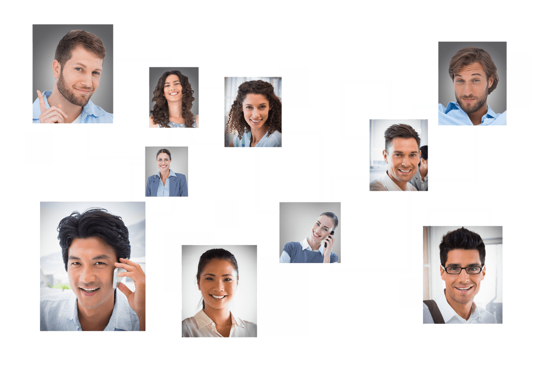 Transparent Network of Diverse Colleagues Connecting Online