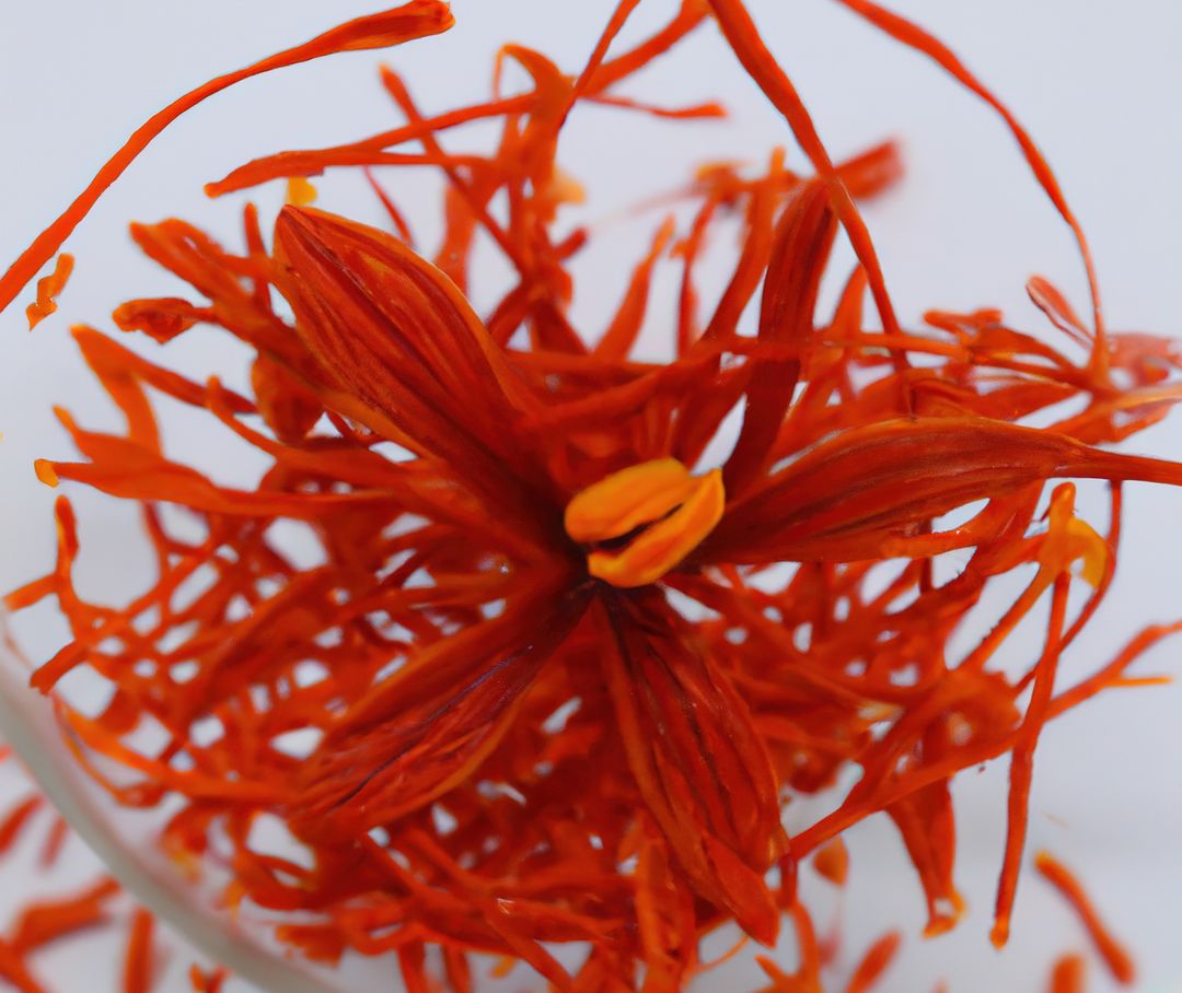Close up of saffron with flower created using generative ai technology - Free Images, Stock Photos and Pictures on Pikwizard.com