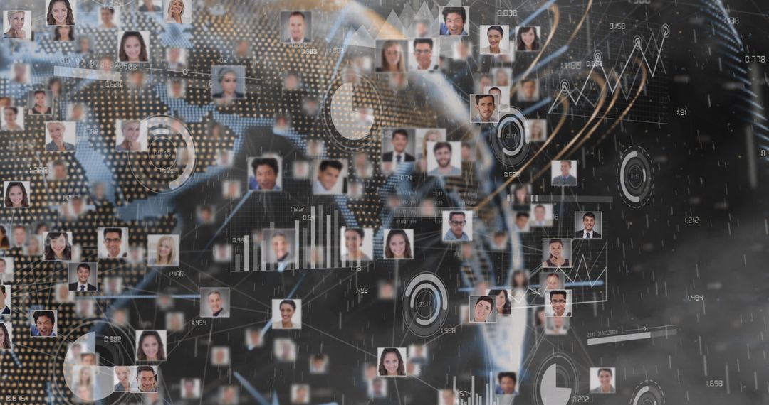 Global Business Network Visualization with Digital Headshots