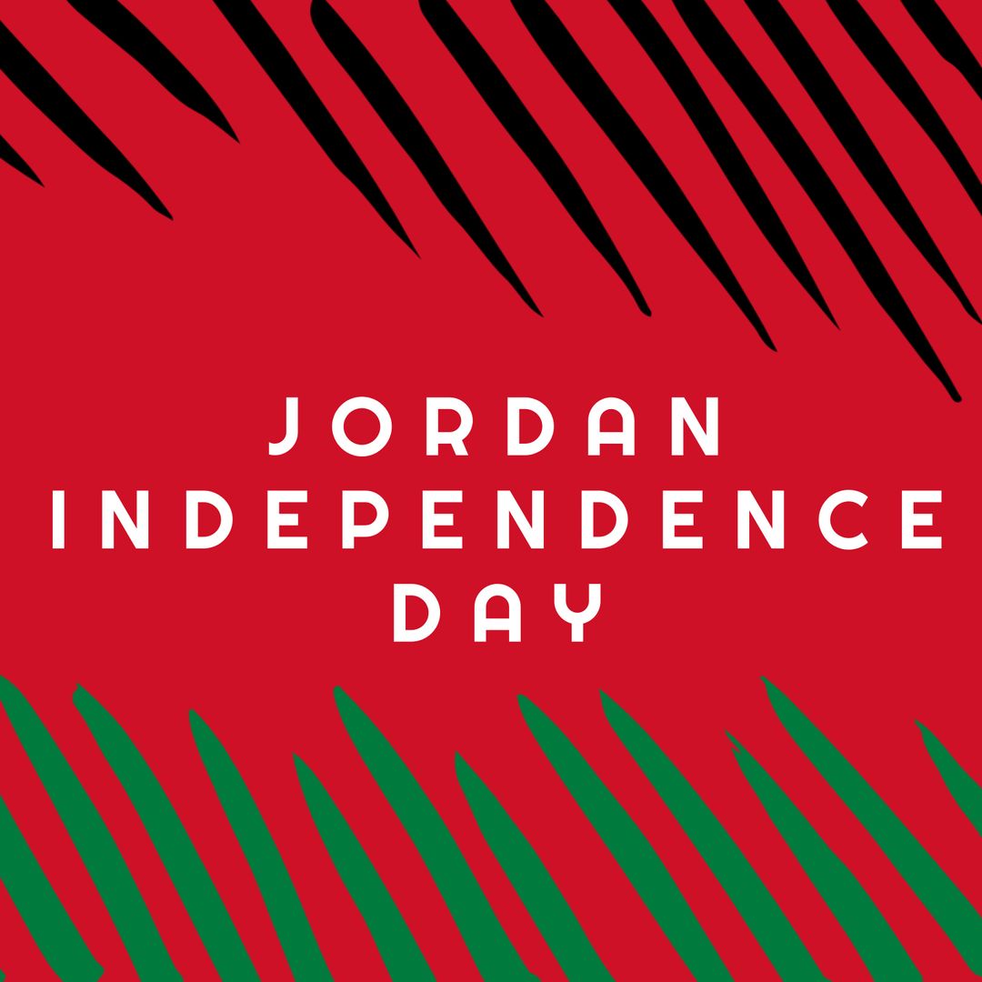Jordan Independence Day Celebration Design