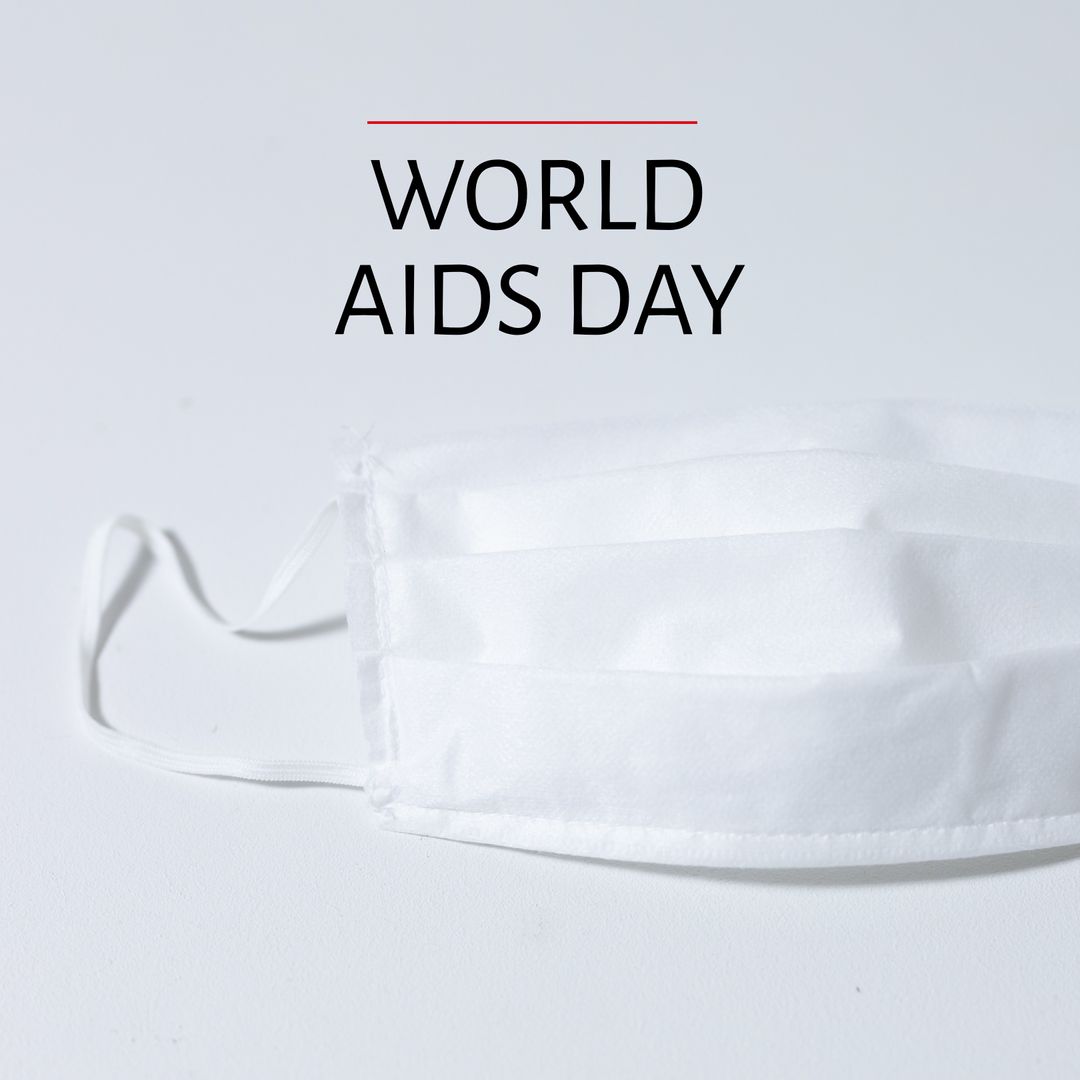 World AIDS Day Conceptual Representation with Face Mask
