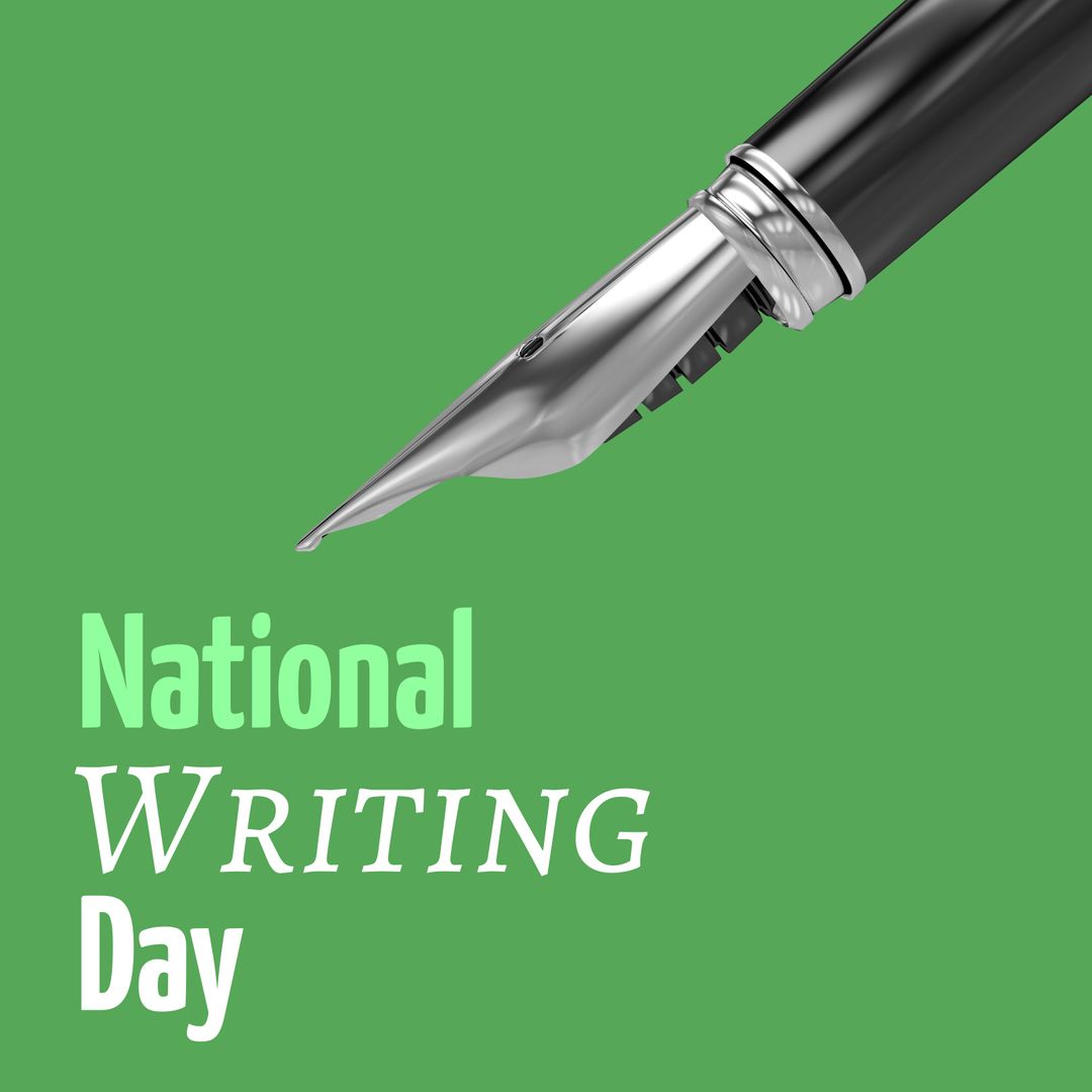 National Writing Day Celebration with Pen and Text