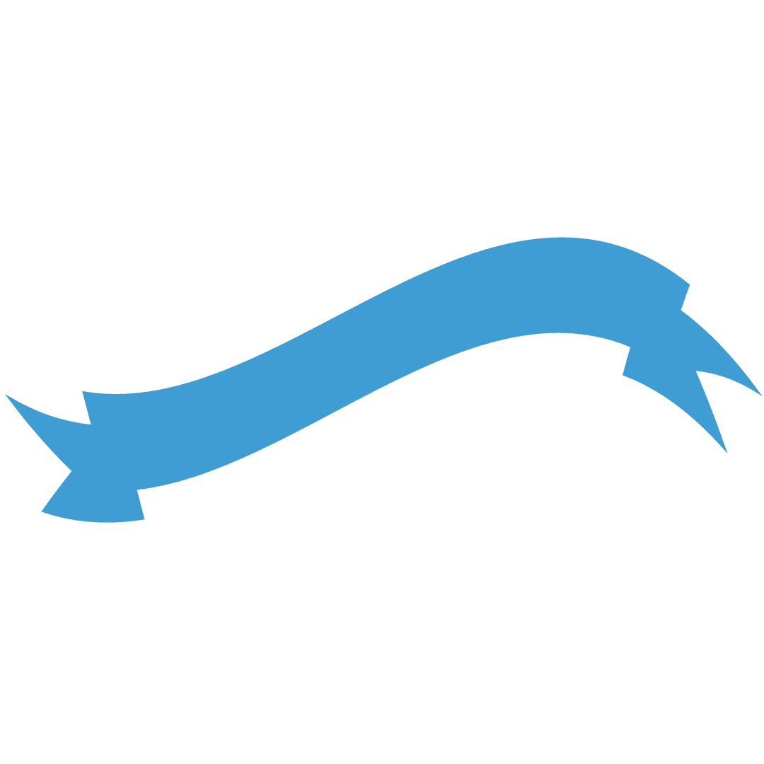 Blue Ribbon with Copy Space on Transparent Background Vector