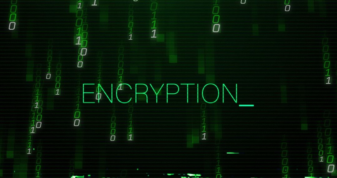 Abstract Green Encryption Code Background