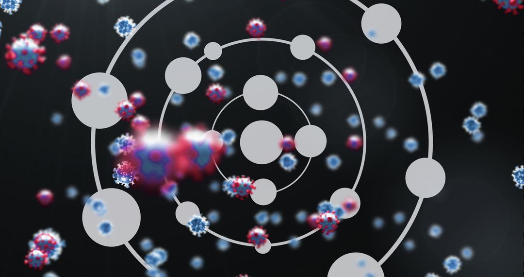 Abstract Representation of Virus Cells in Circular Patterns
