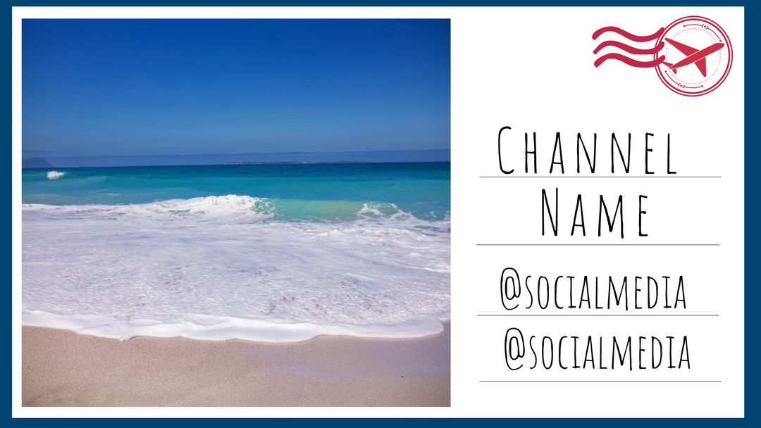 Serene Beach Template for Tranquil Travel Promotions