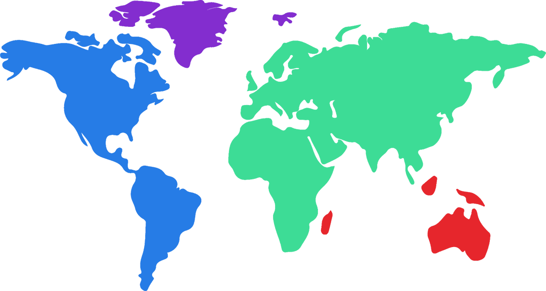 Colorful Transparent World Map Illustration for Travel Inspiration