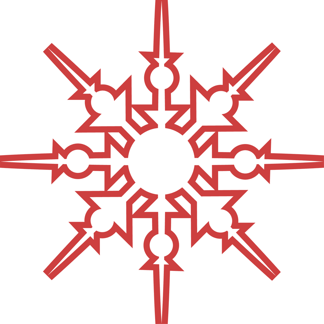 Red Snowflake Pattern on Transparent Background Design Element - Download Free Stock Images Pikwizard.com