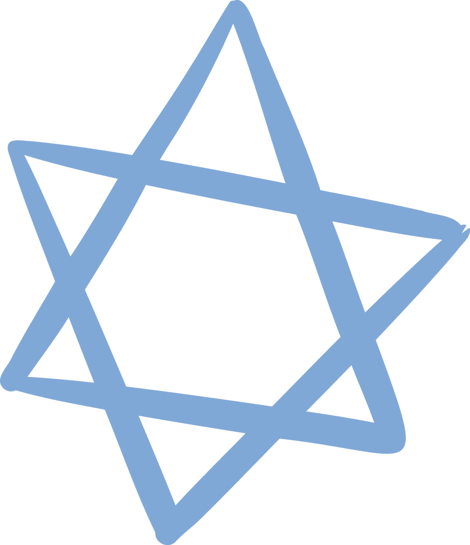 Flat Minimalist Transparent Seven-Pointed Star Icon