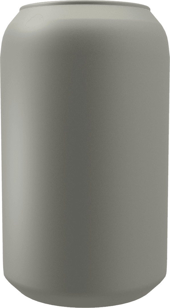 Blank Transparent Beverage Can for Branding and Packaging