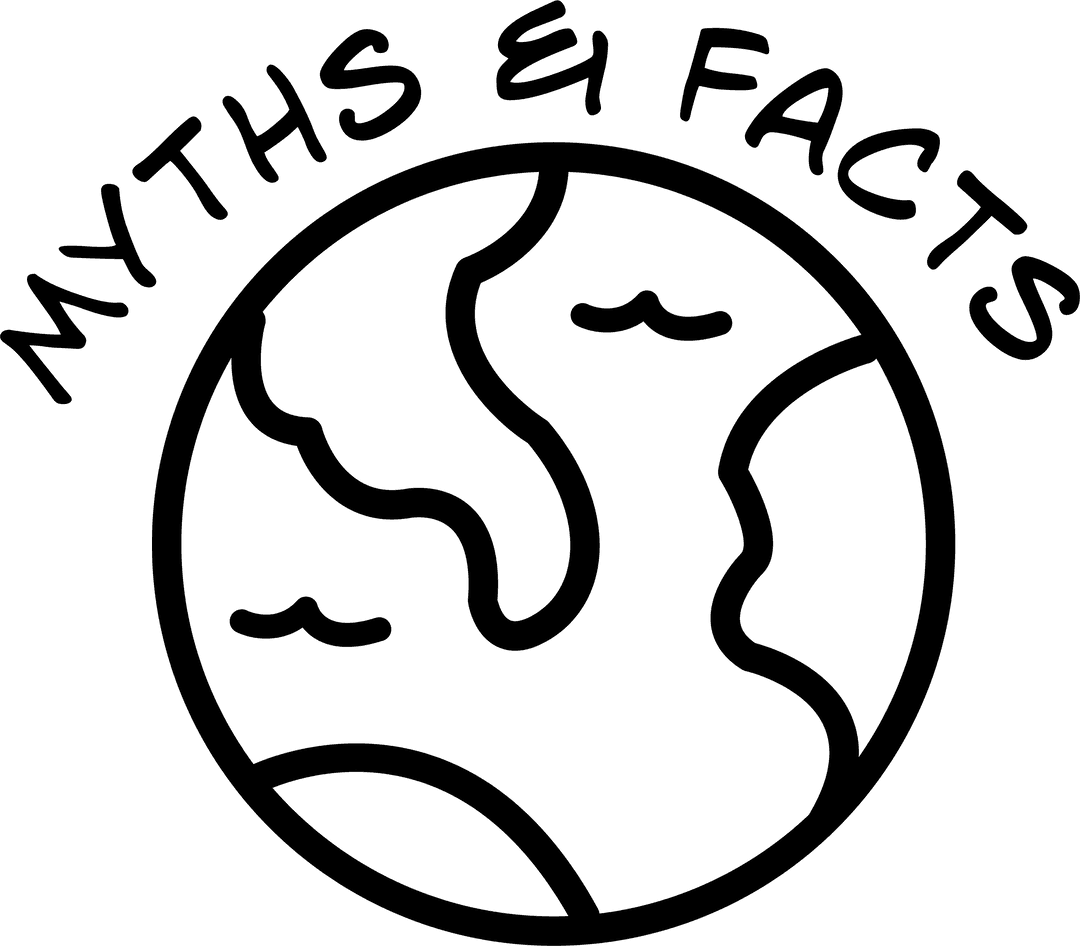 Transparent Myths Facts Concept with Globe Illustration