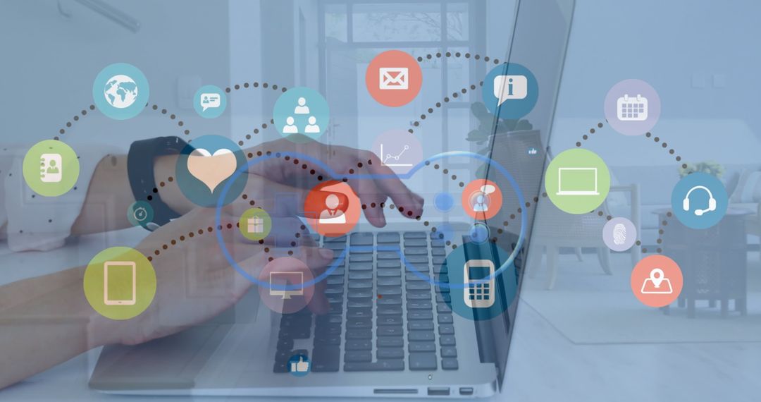 Exuberant Digital Workflow Connectivity Concept