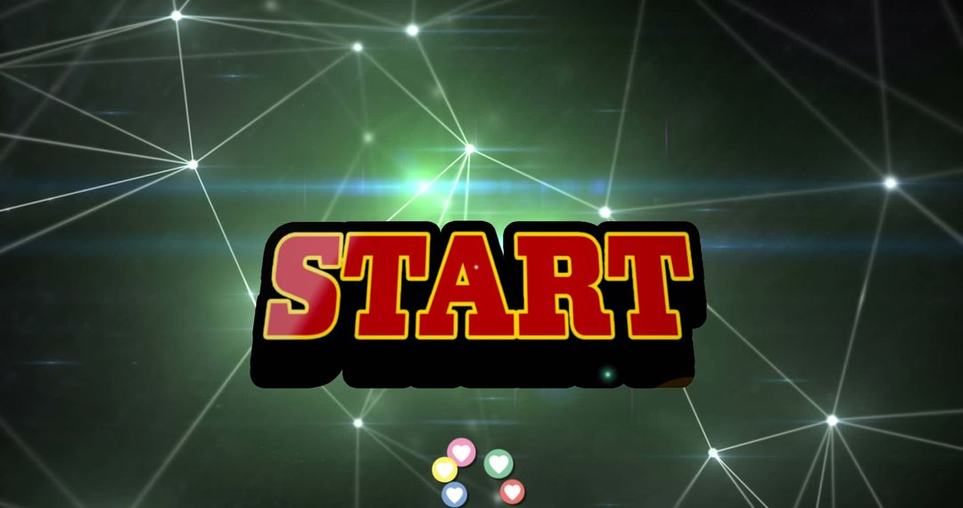 Digital Start Concept with Network Connections Visualization