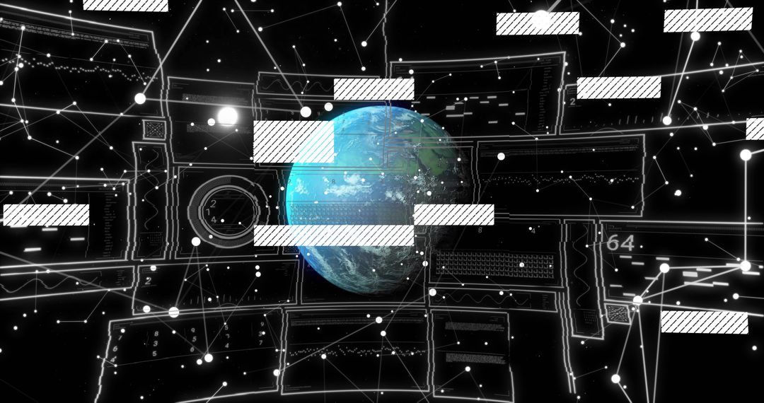 Digital Earth with Data Processing Networks